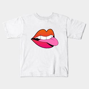 Sunset Ombre Mouth Kids T-Shirt